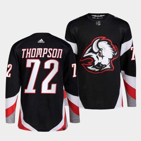 Men%27s Buffalo Sabres #72 Tage Thompson Black 2022-23 Stitched Jersey->colorado avalanche->NHL Jersey